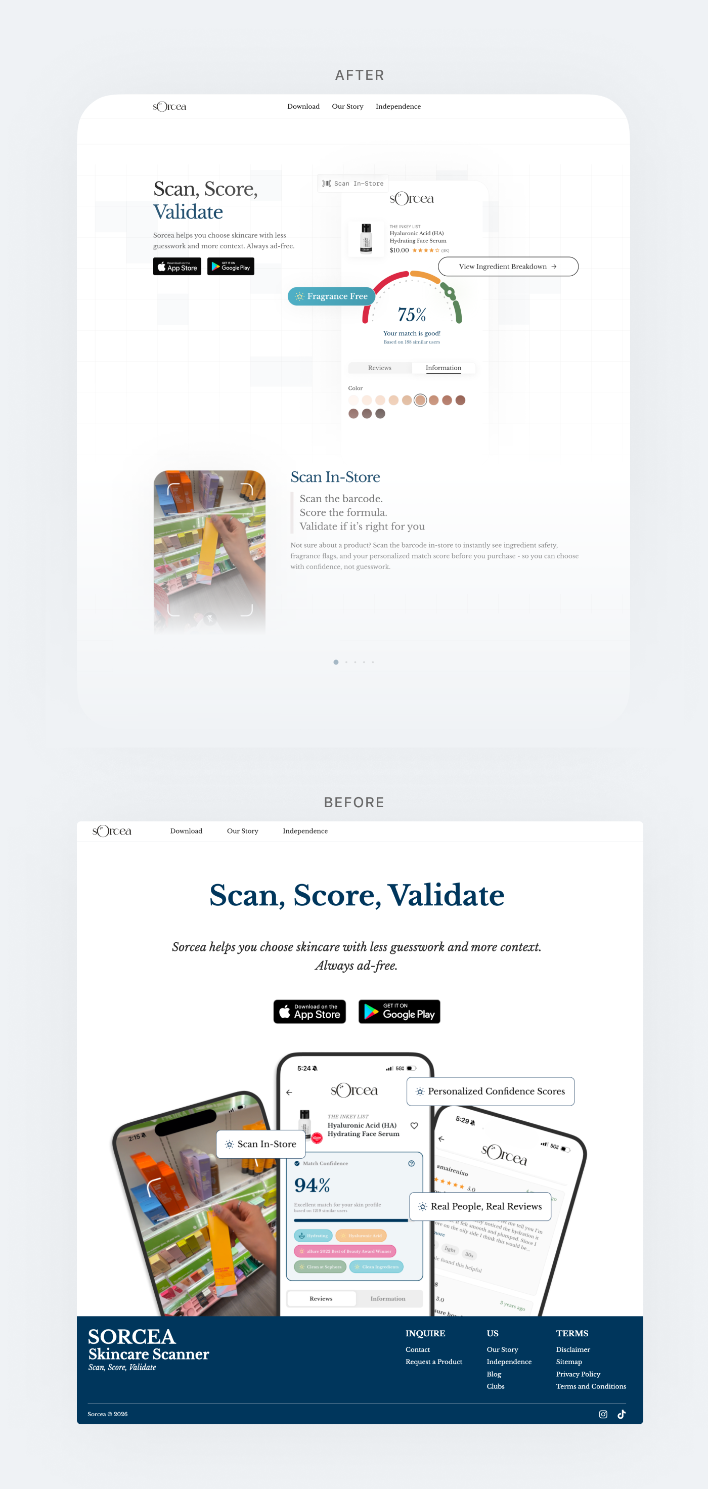 Website redesign